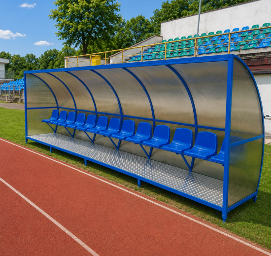 Wiata stadionowa z podestem
